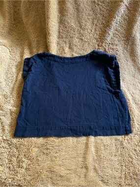 Tribe Alive Black Crop Tank Organic Linen
